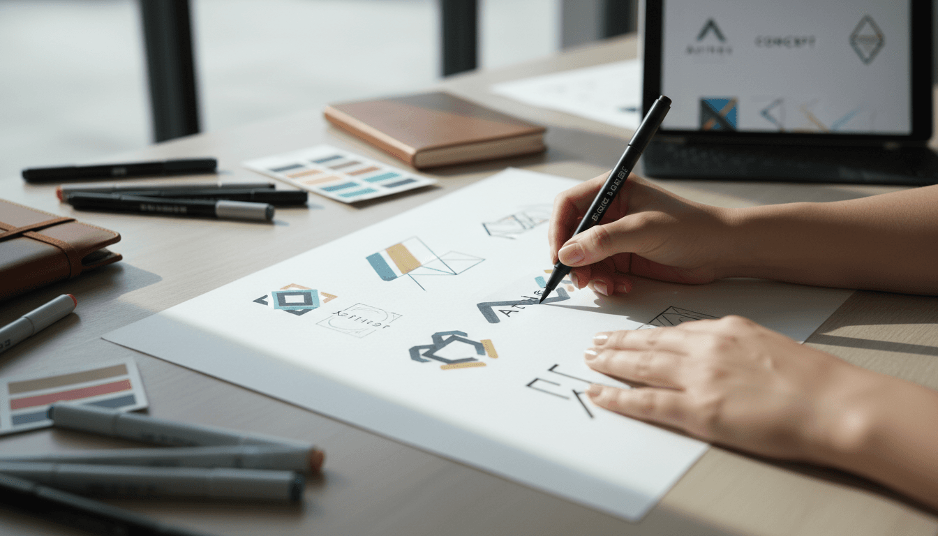 Brand strategy sketching session